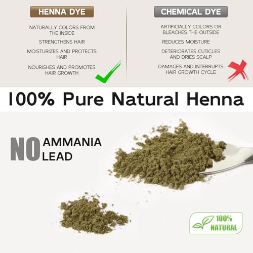 Kit de henna para cabello Simpout, 6 gramos, color marrón oscuro miniatura 3