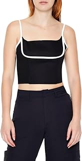 FOREVER21 Women Two-Tone Cropped Cami