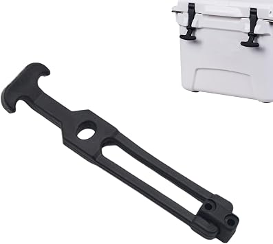 HEAVY DUTY RUBBER CATCH LOCK - Adjustable Safety Latch Set for Truck Hoods, Cooler Box Lids, Cargo Boxes | Heavy Duty Mounting Clips with Shock Absorption for Industrial Machinery, Tool Cases and