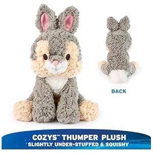 GUND Disney Official Thumper Plush, Disney Cozys Collection, Bambi Toys, Bunny Rabbit Stuffed Animal for Ages 1 and Up, Gray, 10” GUND Disney Official Thumper Plush Disney Cozys Collection Bambi Toys Bunny Rabbit Stuffed Animal for Ages 1 and Up Gray 10