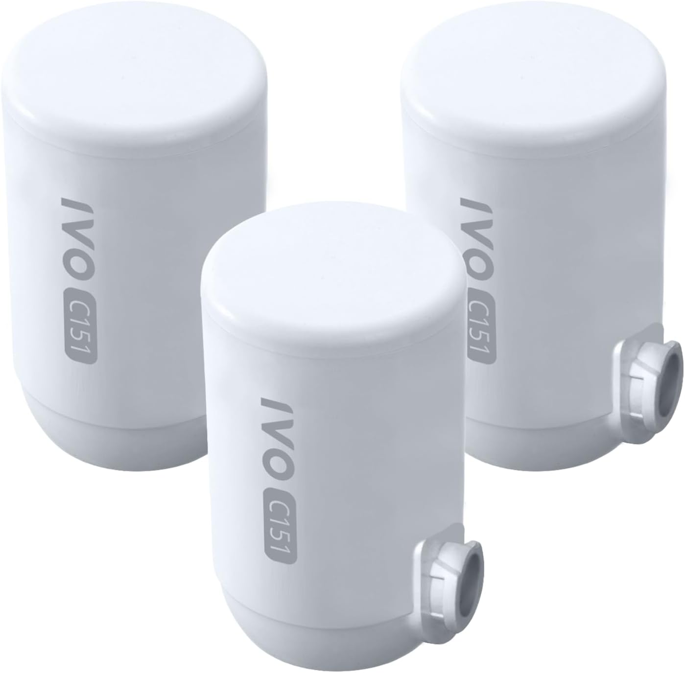 IVO Replacement Water Filters (Value Pack of 3 lasts for 12 months) – 4-Stage Filtration with NSF-Approved Technology – Removes Contaminants down to 0.1 Micron, Retains Healthy Minerals