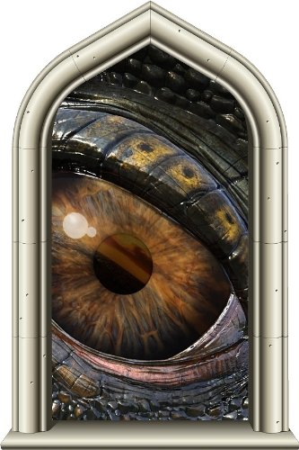 24" Castle Scape Window Instant View Dragon's Eye #2 Wall Sticker Decal Graphic Mural Home Kids Game Room Office Art Decor #TOP21