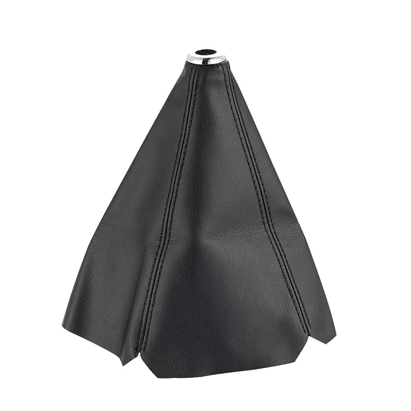 Coifa Protetora para Alavanca de Câmbio Tuxihapp em Couro para Carros Manuais e Automáticos Preto/Azul