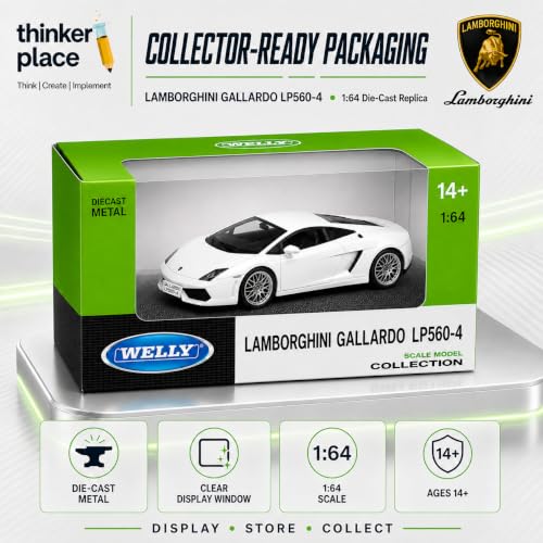 Image of Lamborghini Gallardo Welly 1:64 LP560-4 Die-Cast Metal Car