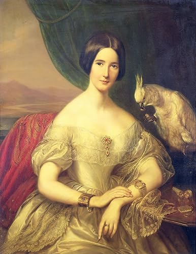 Tableau Baronne Burdett Coutts Julius Jacobs pour grand salon élégant 60x90