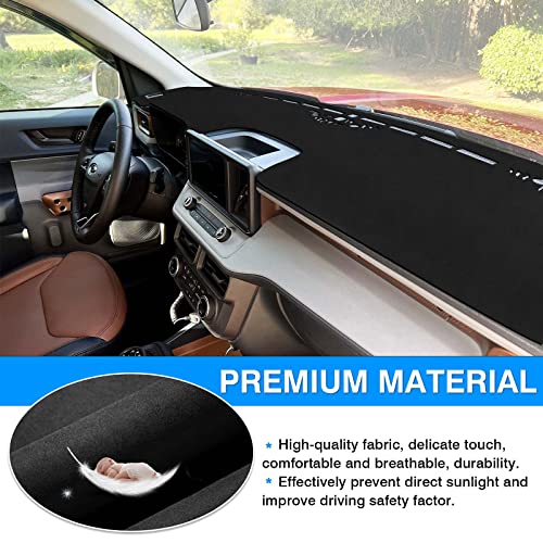Image of Autorder Dashboard Cover Mat for 2022-2026 Ford Maverick Accessories Dash Cover Suede Dash Mat Sunshade Glare UV Rays Protector