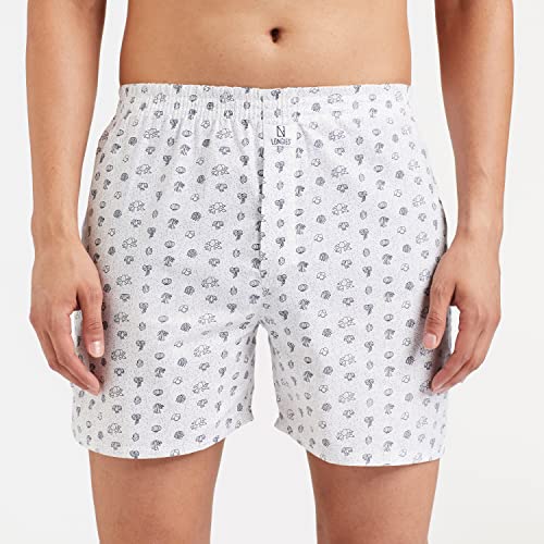 Image of Longies Men's Cotton Printed Regular Boxer Shorts