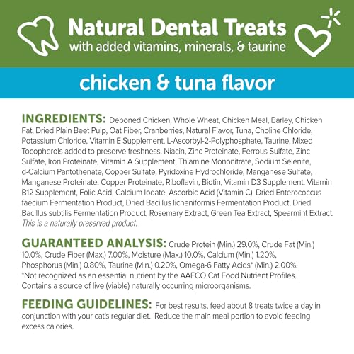 Image of Whimzees Wellness Cat Dental Treats, Natural Chews, Chicken and Tuna Flavor, (4.5 Ounce Bag) (Pack of 2)