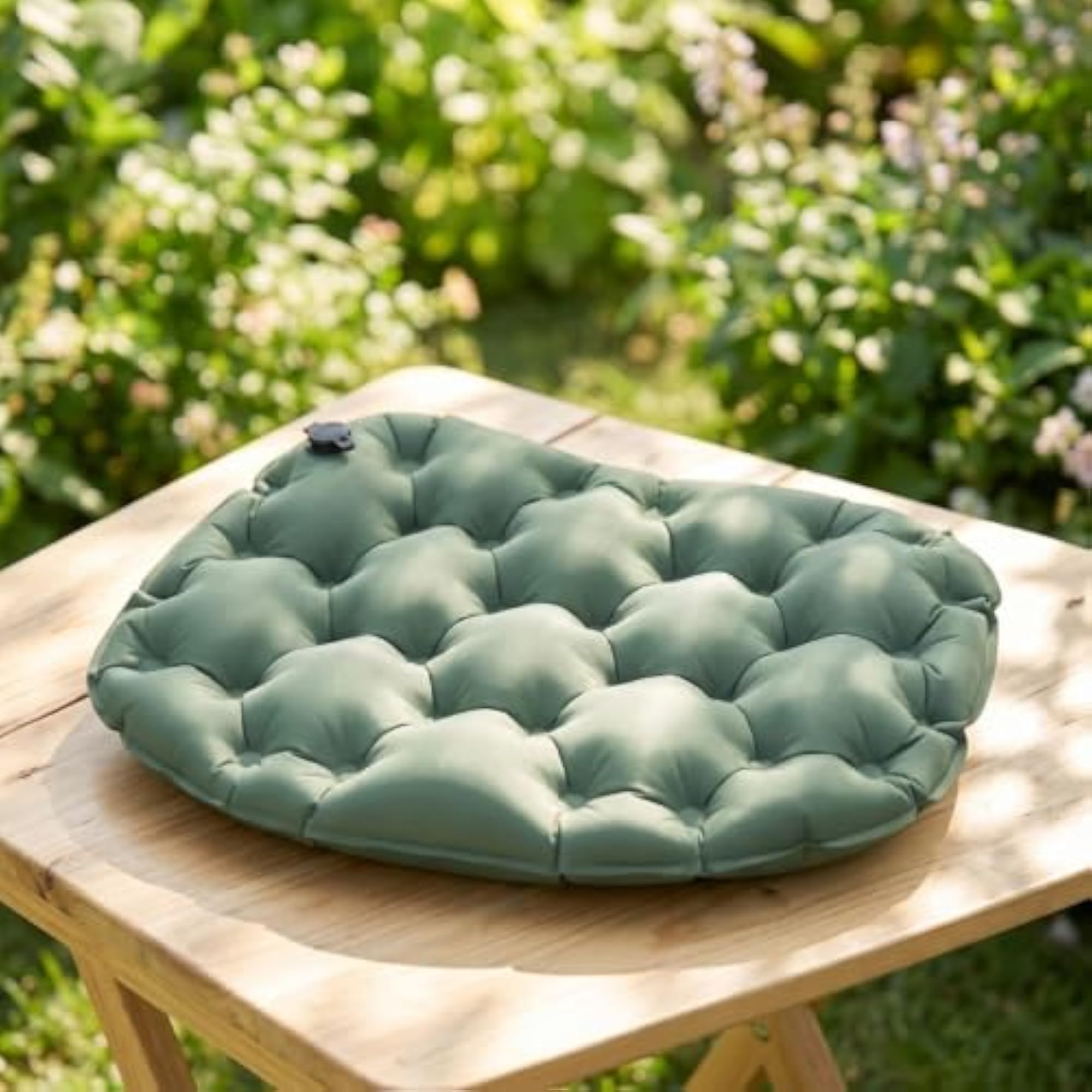 Compact Inflatable Cushion with Storage Case