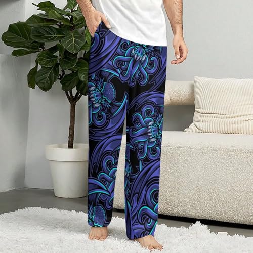 Cthulhu Esport Mascot Mens Pajama Pants Soft Lounge Pj Bottoms Lightweight Sleepwear Pants with Drawstring3
