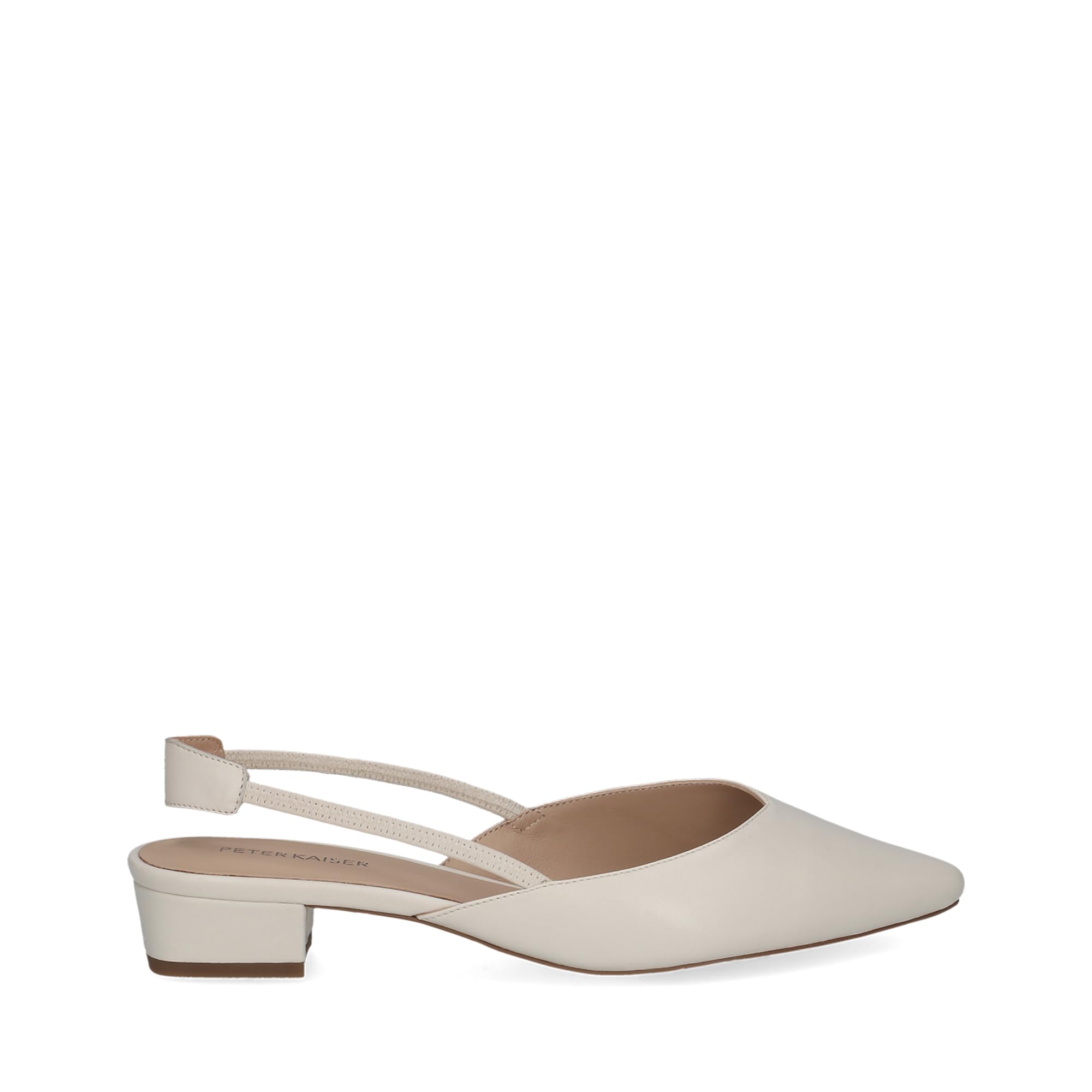 Peter Kaiser Damen - Peeptoes & Slingpumps 7944 in weiß Glattleder