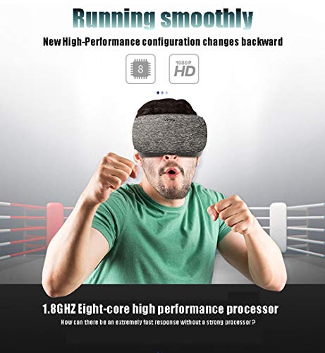 LHTE HD Vr All-In-One-Maschine, Head-Mounted 3D-Brille 2K Virtual Reality Smart-Theater Helm Spielkonsole 5,5 Zoll Tuch VR Brille 4K Output – Bild 3