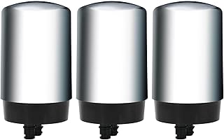 Faucet Filter Cartridge, Replacement Filter Compatible with Brita 36311, Brita 42618 On Tap Faucet Water Filtration System, Brita FR-200, FF-100 Replacement Filters, Chrome-3 Pack