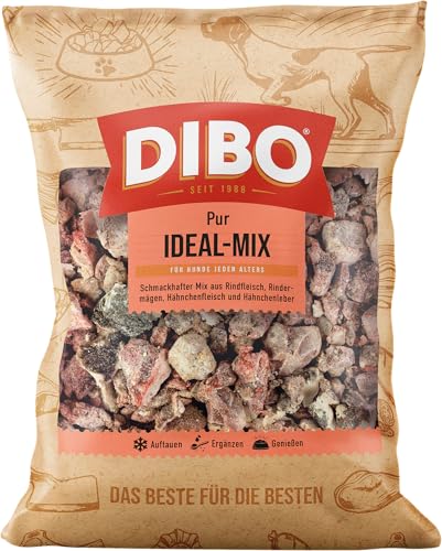 DIBO Ideal-Mix, 9 x 2.000g-Beutel, Tiefkühlfutter, gesunde, natürliche Ernährung für Hunde, Hundefutter, Barf, B.A.R.F.