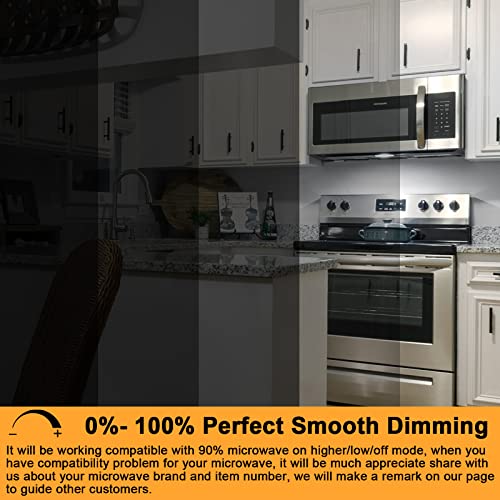 Image of G8 Led Bulb Dimmable Under Microwave Light Bulb 50W Halogen Replacement for GE Samsung LG Over The Range Microwave Hood, 120V 5W 500LM Daylight White 6000K, Replaces WB08X10057 WB08X10051, 2-Pack