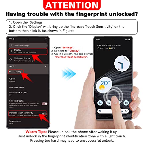 Image of LK 2 Pack for Google Pixel 7 Pro Screen Protector + 2 Pack Lens Protector