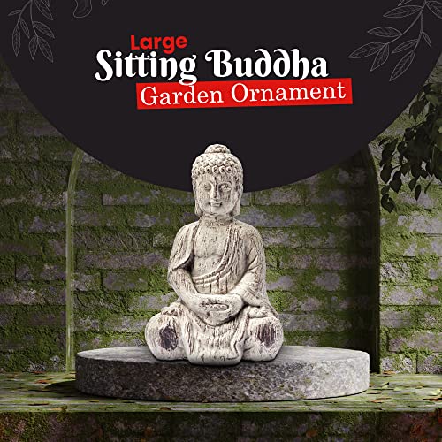 Statua ornamentale in ceramica a forma di Buddha