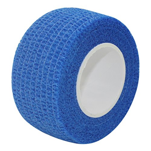 COMOmed Self Stick Cohesive Bandage Latex 1"x5 Yards First Aid Bandages Stretch Sport Wrap Vet Tape for Wrist Ankle Sprain and Swelling,Blue - Thumbnail 2