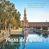  Plaza De Espana in Seville Calendario 2022: Calendario 2022 8.5\'\'x8.5\'\' - Regalos para familiares y amigas amigos - Animales divertidos