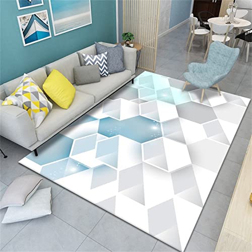 Tapis antidérapant intérieur géométrique pour l'entrée - 2