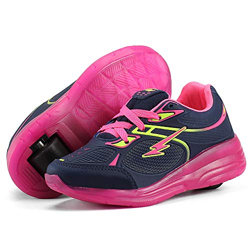 Tênis Rodinha Infantil La Faire Feminino Com Led (32, 1 Rodinha)