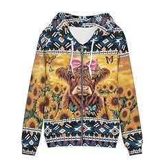 Aztec Sunflower Highland Cow