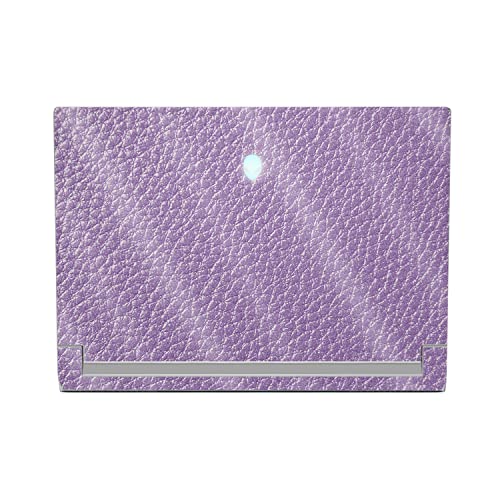 MightySkins Glossy Glitter Skin Compatible With Alienware X17 R2 (2022) Full Wrap Kit - Purple Pleather | Protective Durable High-Gloss Glitter Finish | Easy To Apply & Change Styles | Made in the USA