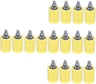 VILLFUL 16 pcs Dual Assembly Block M Gate Door Universal Adjustable with Wheel Ing Sliding Practical Slide Ers Ball Sealed Er Nylon Guide Er- Tipping Electric Heavy Guider for Guiding