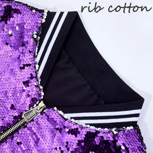 YIYI Mens Jacket Sequin Males Bomber Flip Sparkly Striped Varsity Glitter Party Outwear Coat Birthday Holiday Clothes3