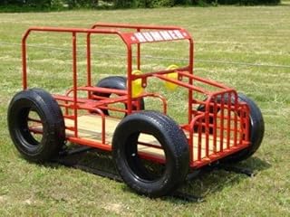 BT-8003-STW Hummer with Springs Treated Wood Floor Rides