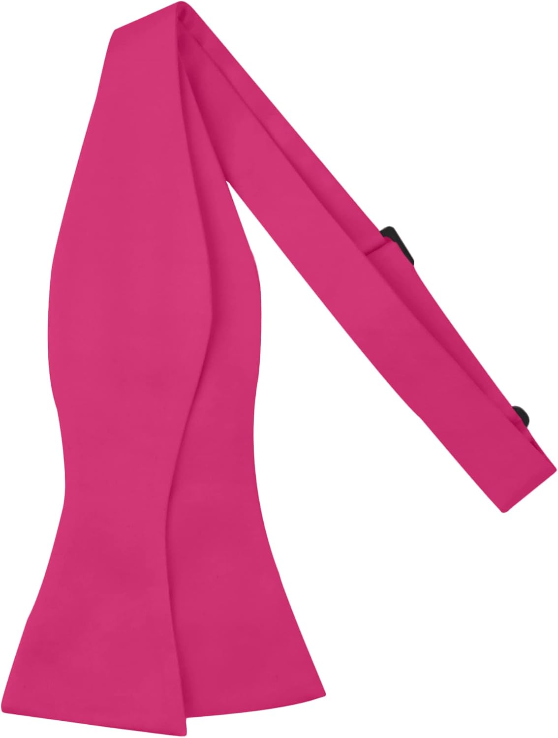 Jacob Alexander Men's Self Tie Freestyle Solid Color Bowtie Fuchsia