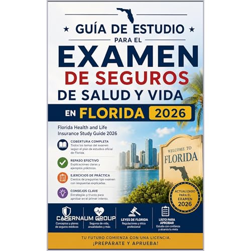 Gu&iacute;a de Estudio para el Examen de Seguros de Salud y Vida en Florida 2026 Audiobook By Capernaum Group cover art