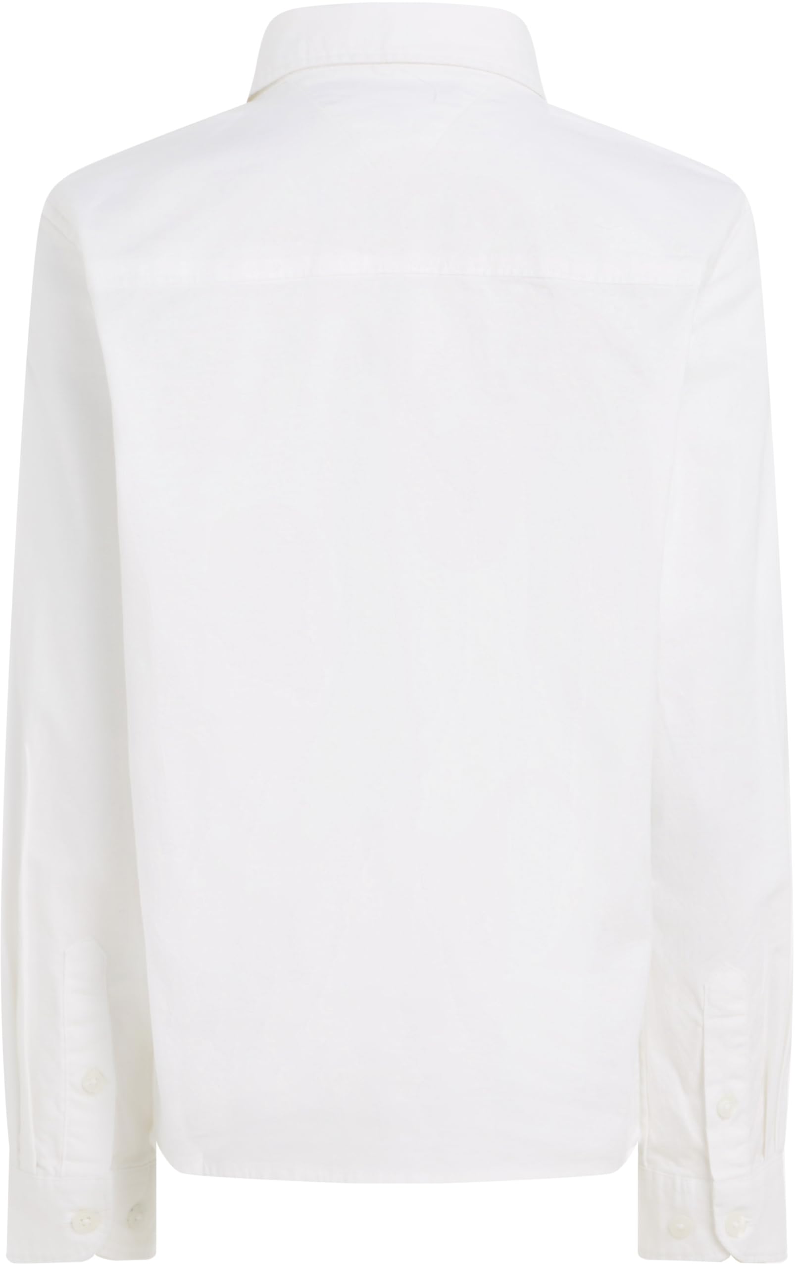 Tommy Hilfiger Chłopcy Boys Stretch Oxford Shirt L/S Koszula, Biały, 10 lat