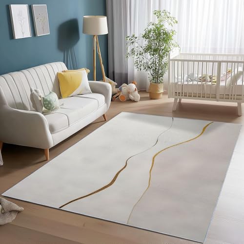 Alfombra Lavable de 60 x 110 cm Líneas Elegantes Minimalistas Alf...