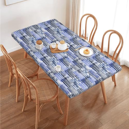 Nappe extensible rectangulaire blanche élastique imperméable facile à nettoyer 76x122 - 6