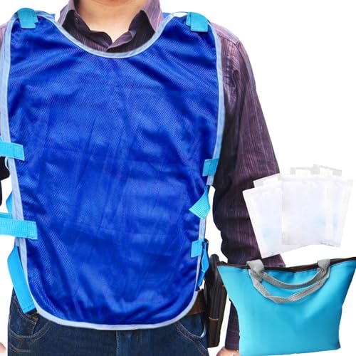 Summer Cooling Vest - Cooling Vest, Ice Vest, Ice Pack Vest, Summer Heat Relief Vest, Personal Cooling Vest | Stay Cool in Summer with Cooling Vest, Lightweight Cooling Vest for Summer Activities