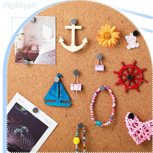 Image of Shimeyao 30 Pcs Vintage Push Pins, Large Metal Thumb Tacks for Picture Photo Hanging, Wall Pins for Board Posters Bulletin Maps, Wall Tack for Office Home Decorative(Gold,Black,Silver)