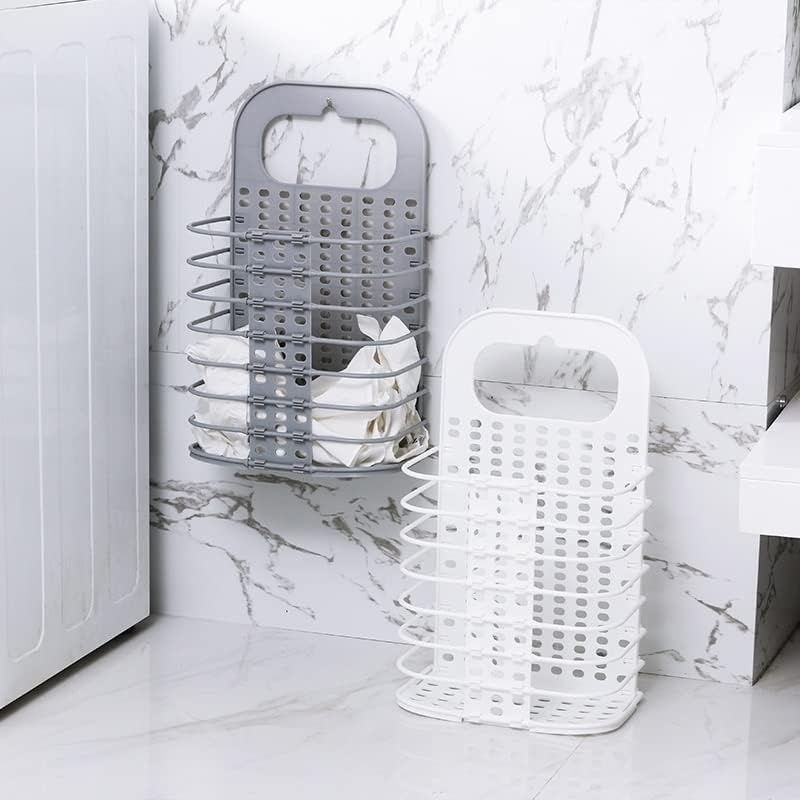 Portable Laundry Basket Wall Mounted Dirty Clothes Basket Bathroom Clothes Storage for Clothing Toy Storage (D As shown) image 4