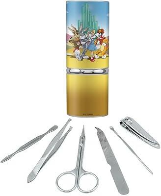 GRAPHICS & MORE WB 100th Looney Tunes Wizard of Oz Stainless Steel Manicure Pedicure Grooming Beauty Care Travel Kit