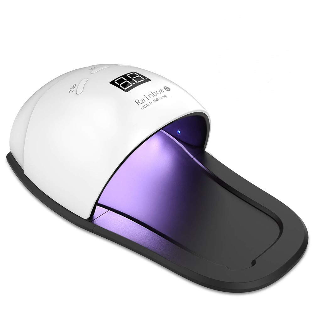 Ruihua 2 w 1 suszarka do paznokci UV / LED 48 W lampa do paznokci nowa wersja do utwardzania paznokci u stóp i paznokci, profesjonalne szybkie utwardzanie paznokci LED (brytyjska wtyczka)