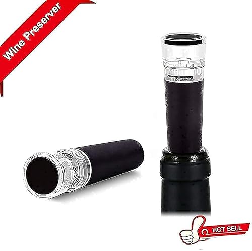 Miniatura 8 de Tapones de vino, 6 unidades de tapón de vino al vacío, tapones reutilizables para botella de vino con bomba de vacío incorporada, sellador de