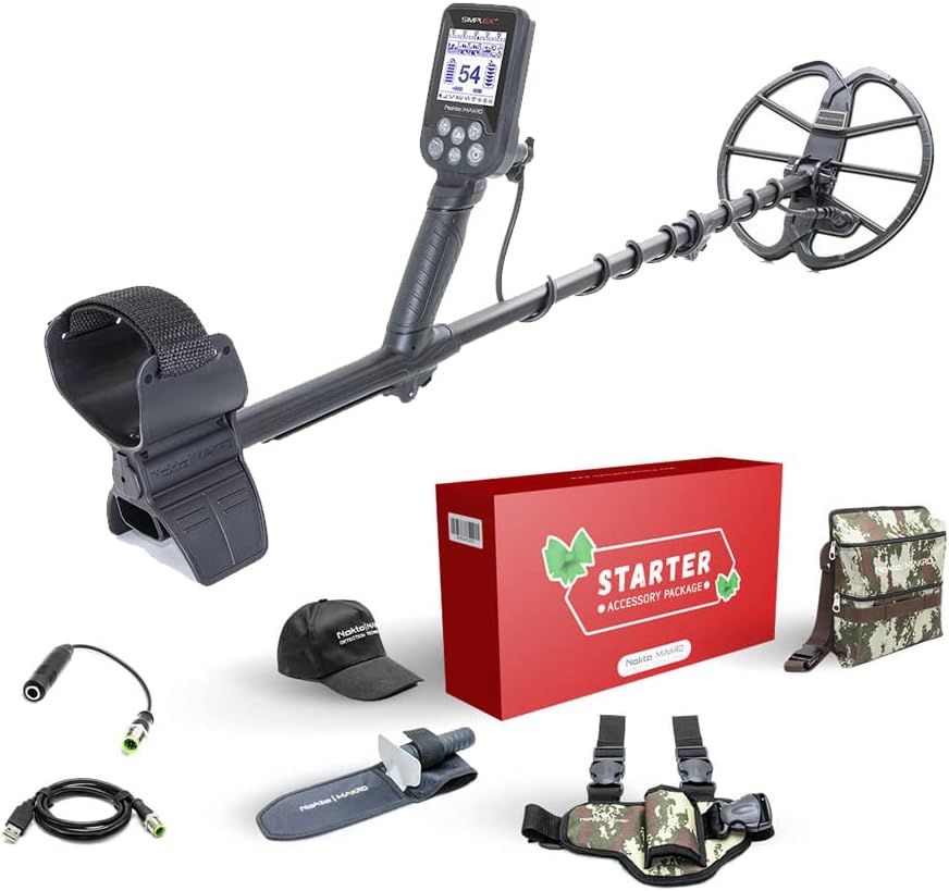 Nokta Makro Simplex+ Metal Detector with Starter Accessory Package