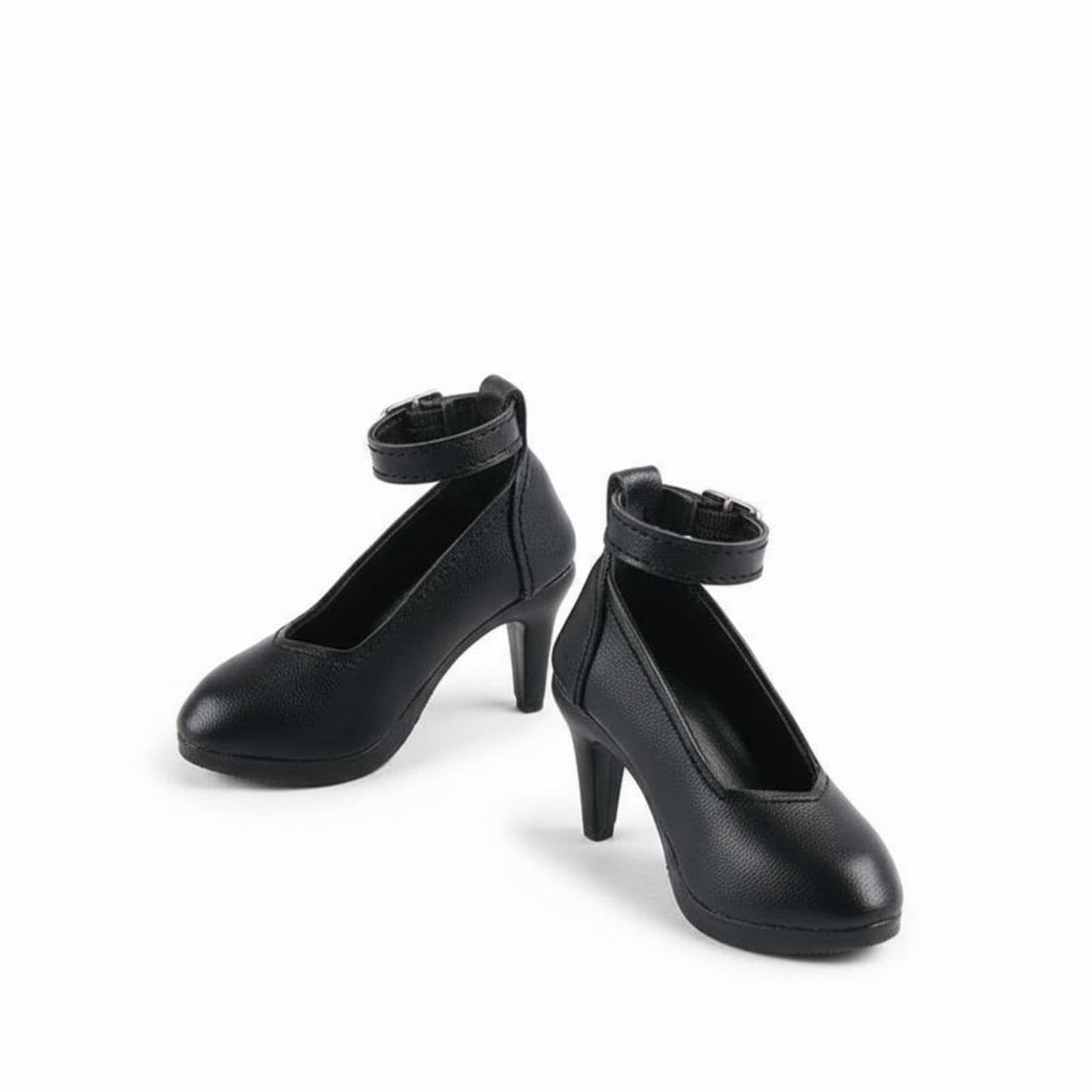 Amagogo 6 Pezzi Stivali Bambola Tacchi Alti Scarpe BJD Cinturino Punta Slanciata in Pelle Sintetica Realistica con Fibbia Adatti per Bambole 1/3 60cm, 6 Pezzi