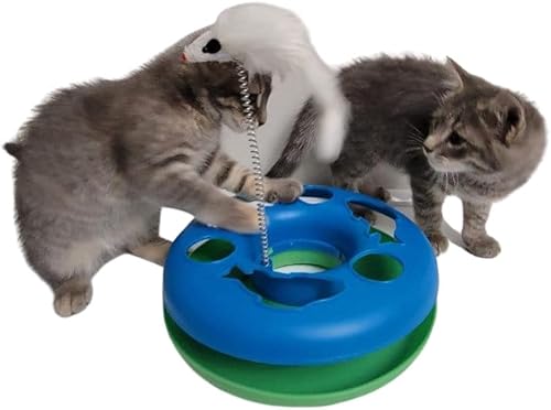 Miniatura 7 de Dependable Industries inc. Essentials Juguete de ratón para gatos para gatitos, gatos - Juguete para gatos con movimiento de atrapa el ratón,