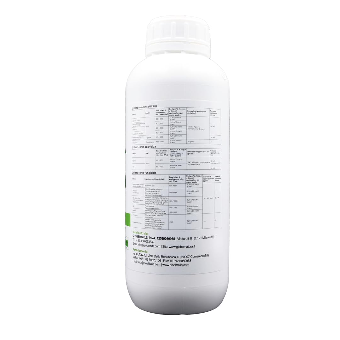 GLOBER Macerato di Ortica liquido 1 litro - Antiparassitario e Insetticida Naturale Contro Insetti e Funghi su Piante Orto Giardino e Frutta