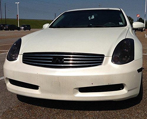 Precut Vinyl Tint Cover for 2003-2007 G35 Coupe Headlights (20% Dark Smoke)