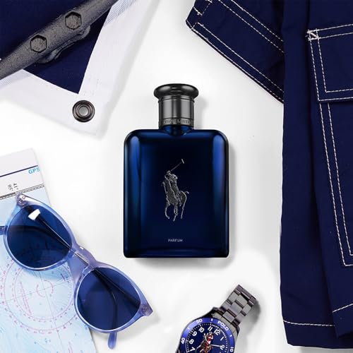 Image of Ralph Lauren - Polo Blue - Parfum - Men's Cologne - Aquatic & Fresh - With Citrus, Oakwood, and Vetiver - Intense Fragrance