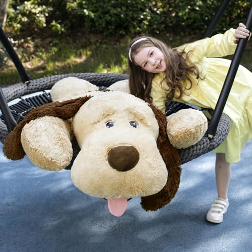 Image of MaoGoLan 51 inch Giant Dog Plush, Life Size Large Stuffed Animal Dog, Fluffy and Cuddly Stuffed Puppy Stuffed Animal Throw Pillow Toy Birthday for Girls Kids