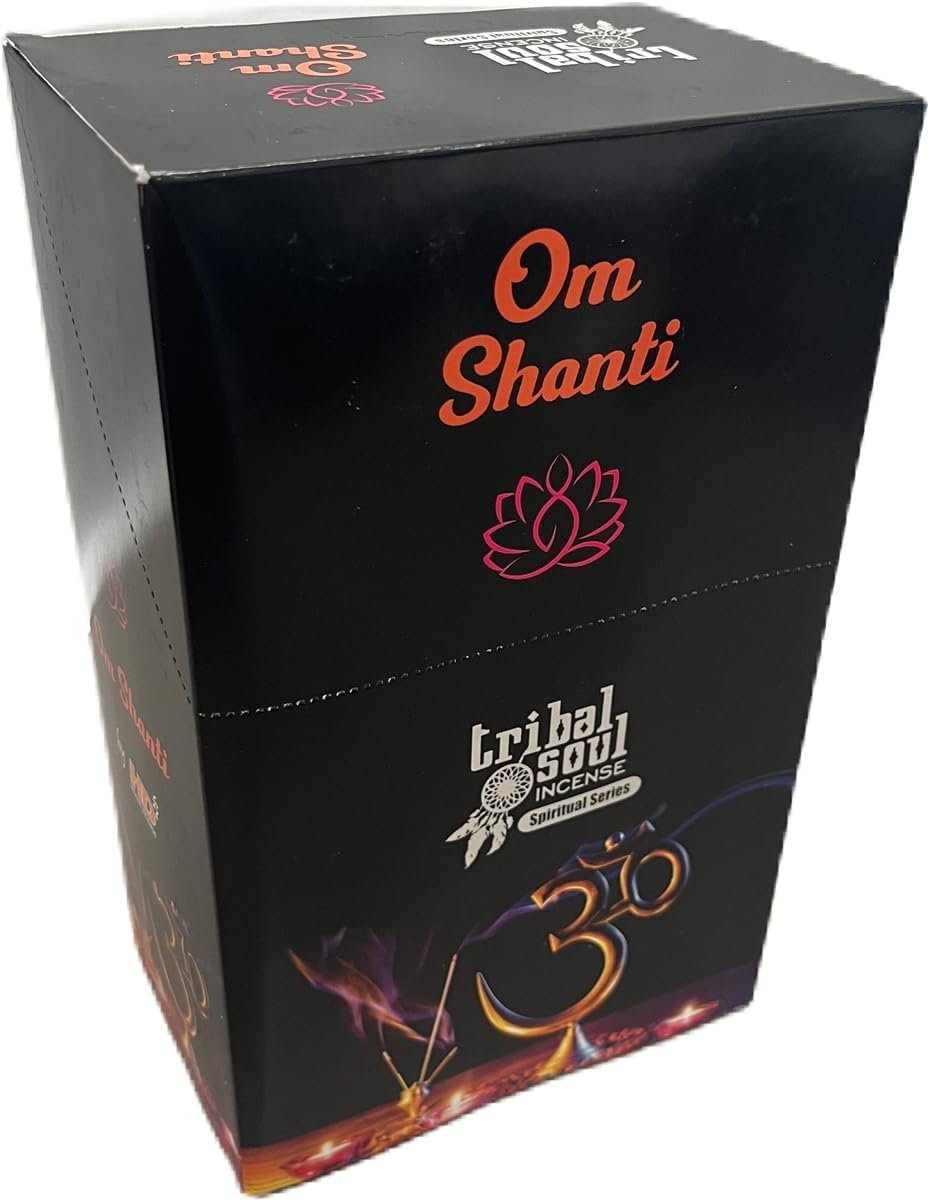 Tribal Soul Spiritual Incense Sticks Gift Box with Ceramic Holder for 12 Packs (Energy Clearing), Brown