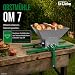 Güde Obstmühle OM 7 (7 Liter Fassungsvermögen, rostfreier Einfülltrichter 300 x 340 mm, Aluminium-Schneidwerk & -Quetschwalze, zum Aufsetzen auf Saft- & Beerenpressen, großdimensionierte Kurbel)